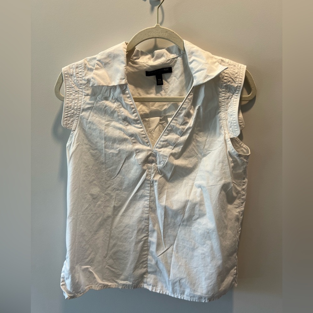 Banana Republic White Blouse